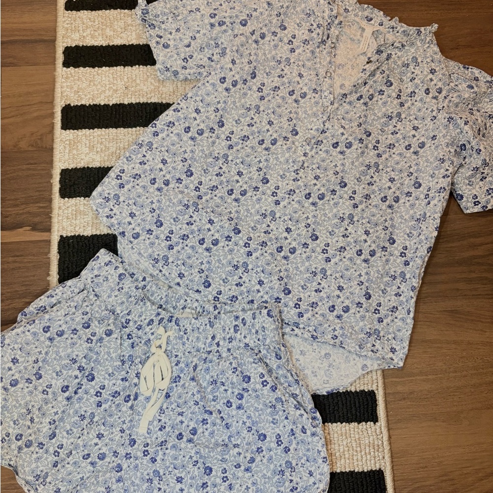 Floral Blue woman set